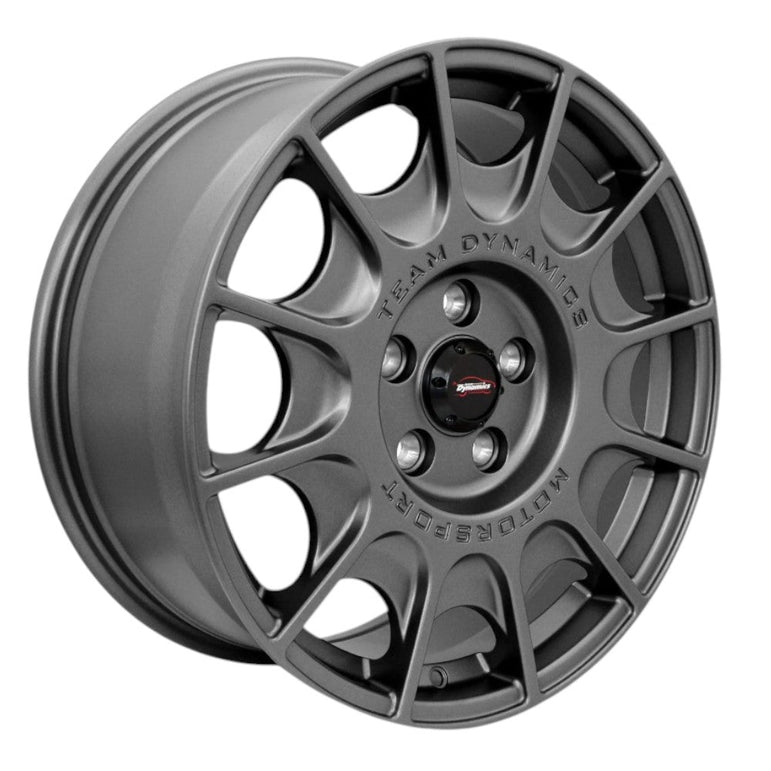 Team Dynamics Rally Alloy Wheel 18x8 ET50 5x120 Matt Gunmetal 65.1mm CB
