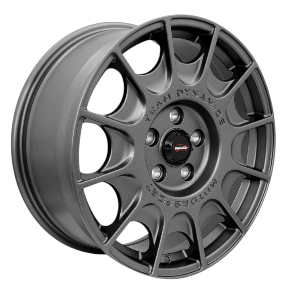 Team Dynamics Rally Alloy Wheel 18x8 ET50 5x120 Matt Gunmetal 65.1mm CB