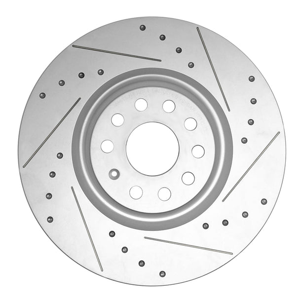 Probite Predator+ Vented Brake Rear Discs with Grooves and Dimples BMW M135 M140 F20 12-19 345mm