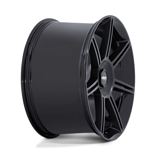Rotiform FRA Alloy Wheel 22x12 ET60 5x130 Gloss Black With Matt Black Spokes 71.5mm CB
