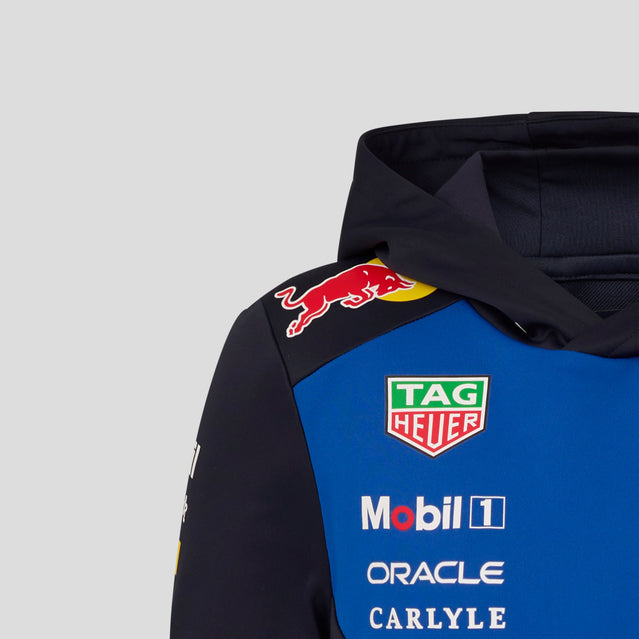 Red Bull Racing F1 Team 2026 Overhead Hoodie Kids - Night Sky / Surf The Web