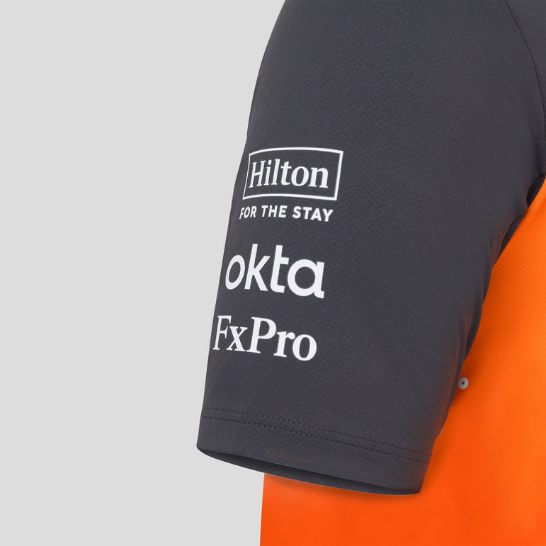McLaren Racing F1 Official Team 2025 Set Up T-Shirt Oscar Piastri Mens - Papaya
