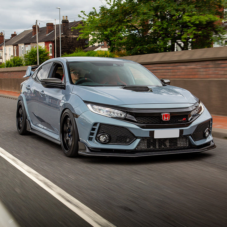 WedsSport RN-05M 18x9.5 ET36 Gloss Black Wheel Falken FK520 265/35/18 Tyre (Set of 4) Honda Civic Type R FK8