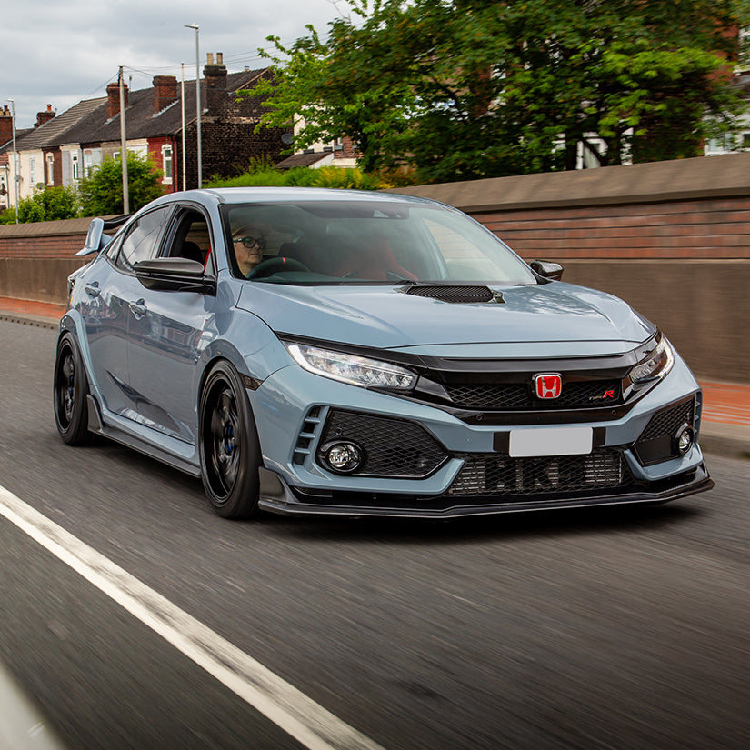 WedsSport RN-05M 18x9.5 ET36 Gloss Black Wheel Falken FK520 265/35/18 Tyre (Set of 4) Honda Civic Type R FK8