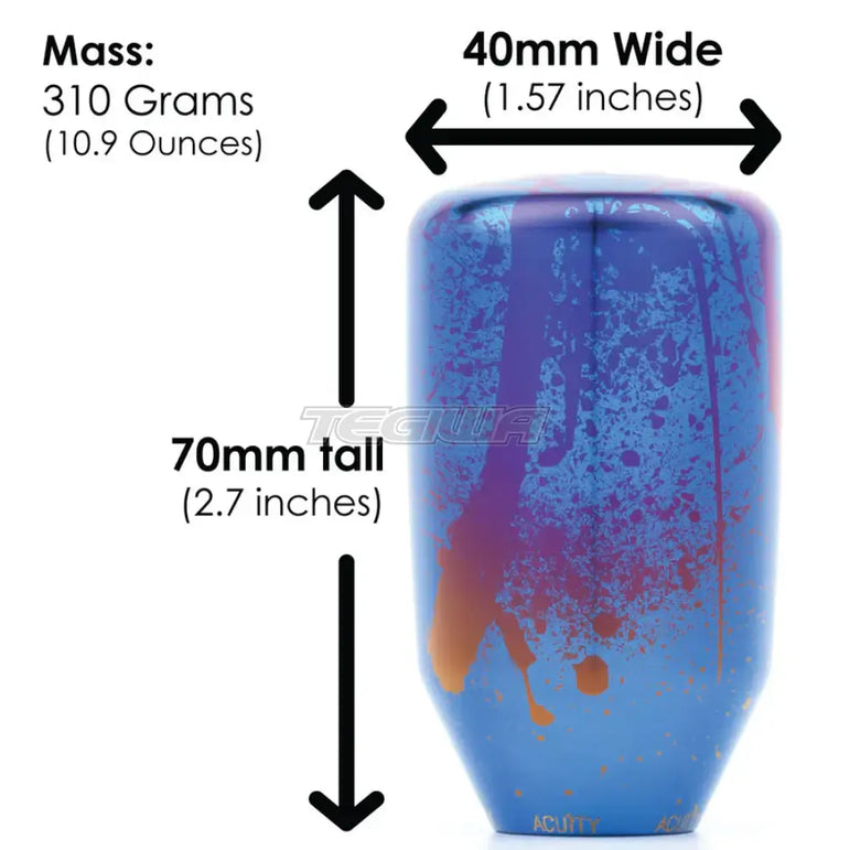 Acuity ESCO-Ti Shift Knob in Splatter Titanium M10 x 1.5