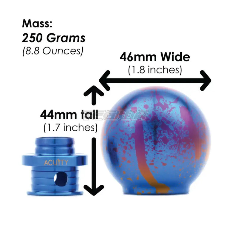Acuity POCO-Ti Splatter Titanium Low Profile Shift Knob M10 x 1.5