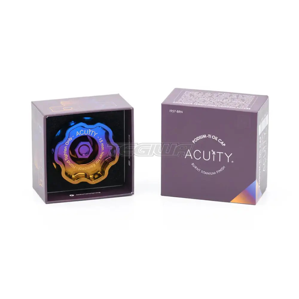 Acuity Podium-Ti Oil Cap Burnt Titanium Finish Honda