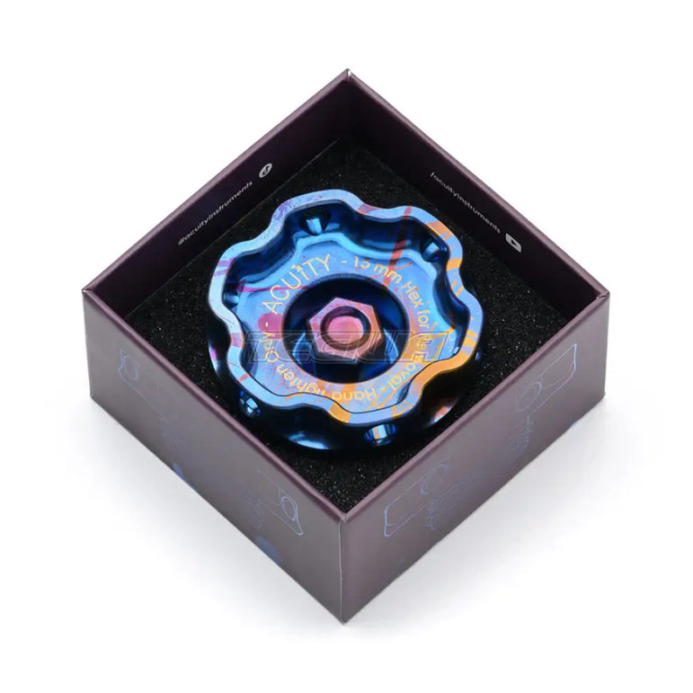Acuity Podium-Ti Oil Cap Splatter Titanium Finish Honda