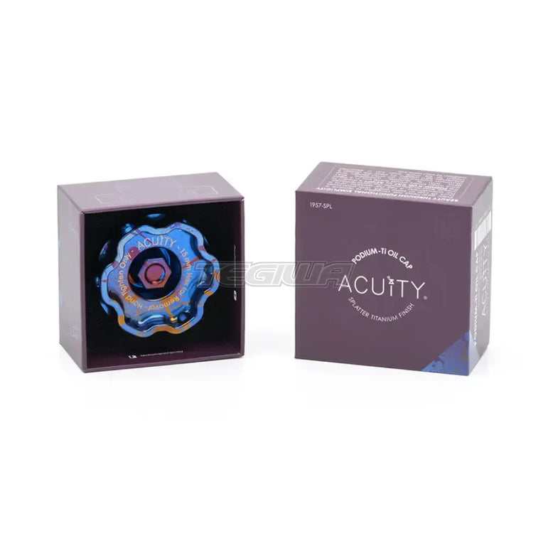 Acuity Podium-Ti Oil Cap Splatter Titanium Finish Honda