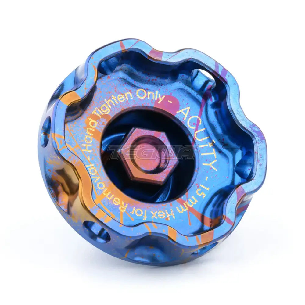 Acuity Podium-Ti Oil Cap Splatter Titanium Finish Honda