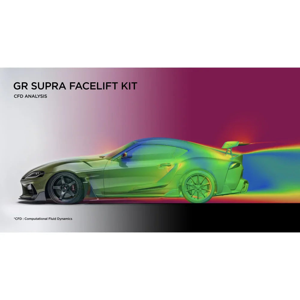 ADRO Carbon Fibre Front Lip For ADRO Facelift Bumper Toyota GR Supra 19+