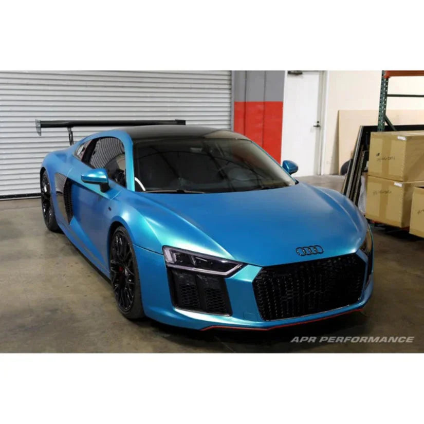 APR Performance GTC-500 71in Adjustable Carbon Fiber Wing With Carbon Active Spoiler Replacement Audi R8 16+
