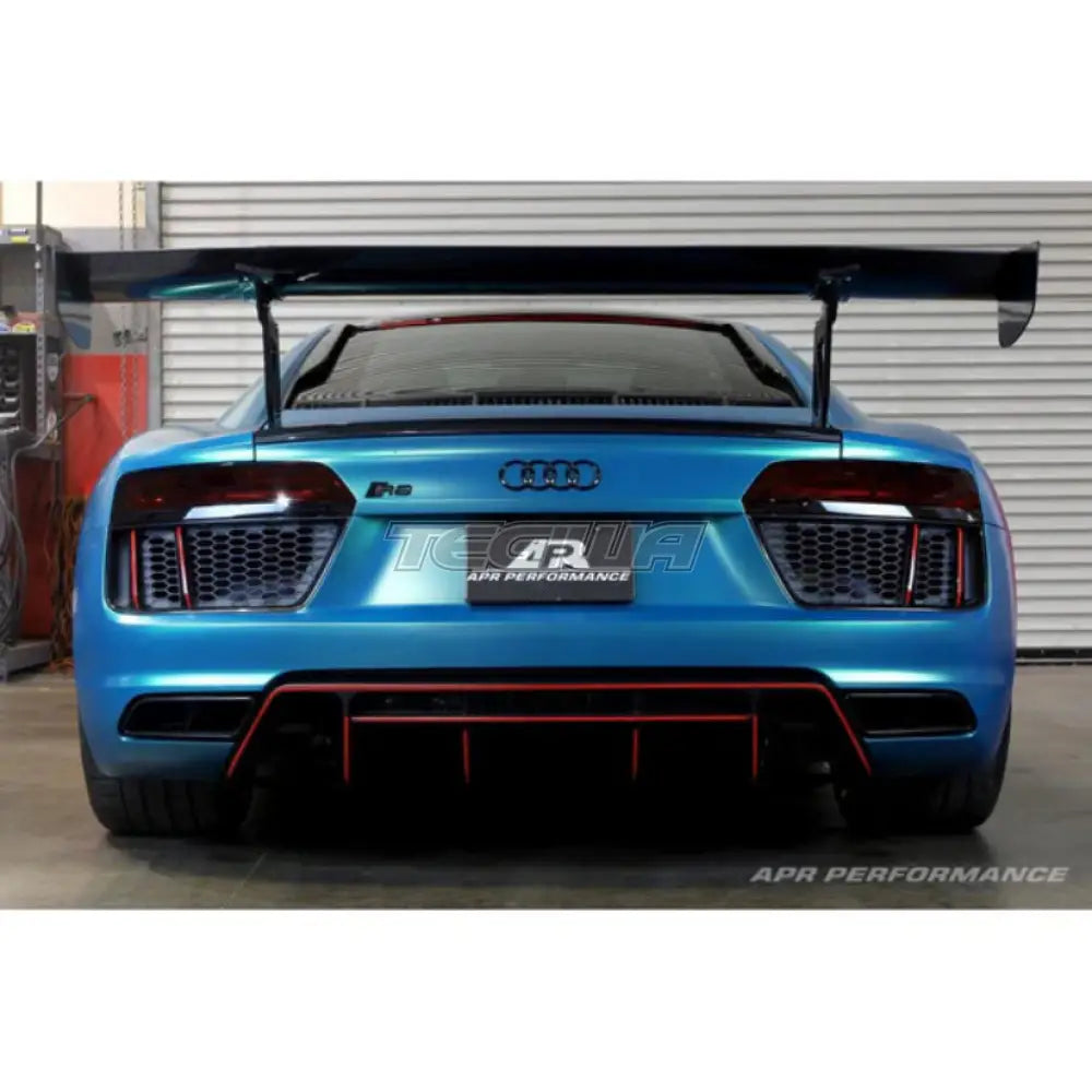APR Performance GTC-500 74in Adjustable Carbon Fiber Wing With Carbon Active Spoiler Replacement Audi R8 16+