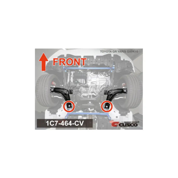 Cusco Pillow Ball Suspension Bush Front LCA Rear Toyota GR Yaris 20+
