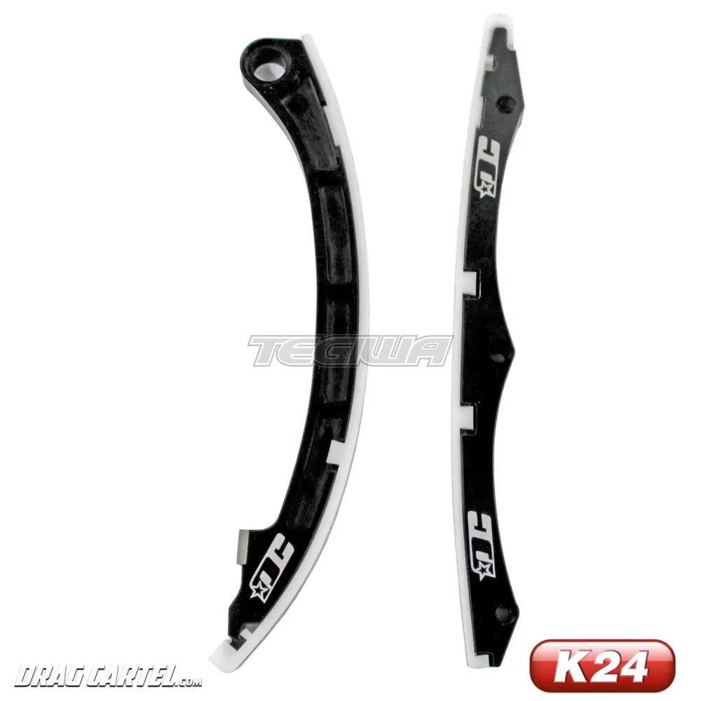 Drag Cartel K-Series K20 K24 Billet Chain Guide Kit Both Fixed & Pivoting With Replaceable Delrin Strips