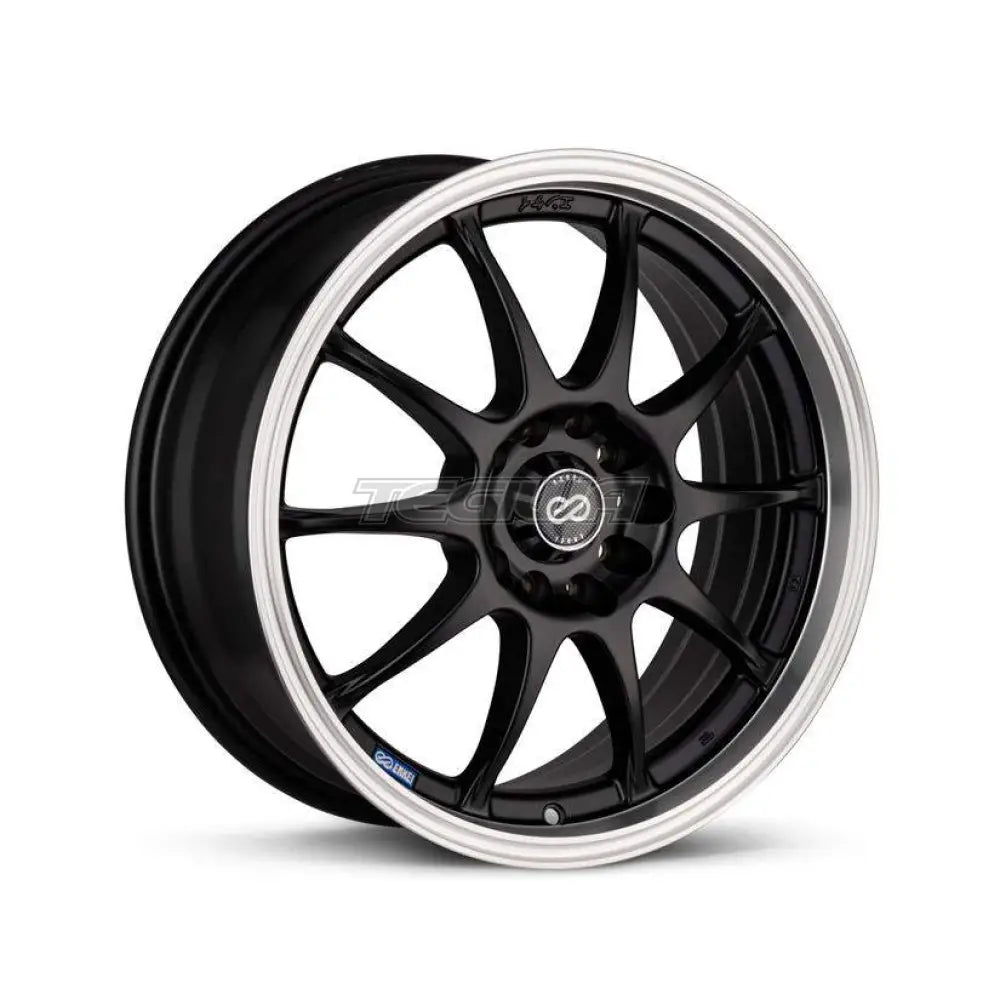 Enkei J10 Alloy Wheel 15x6.5 ET38 4x100/114.3 Matt Black Machined Lip 72.62mm CB