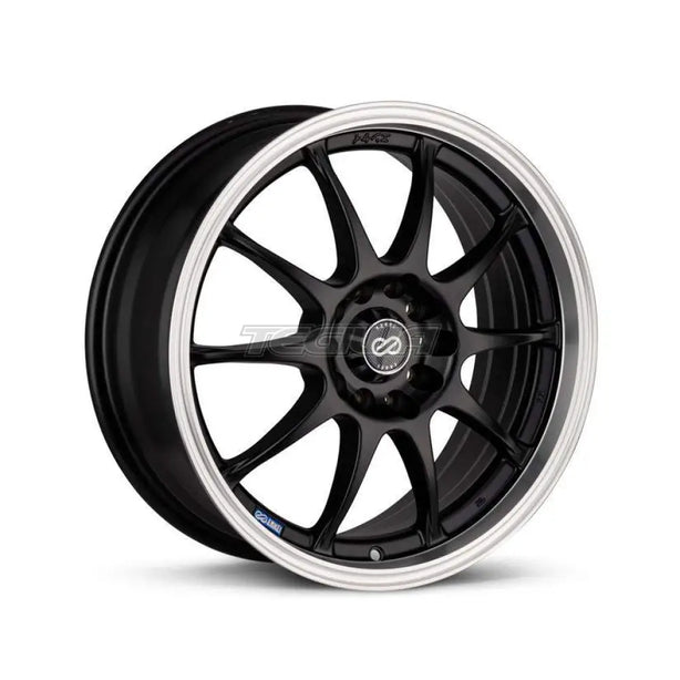 Enkei J10 Alloy Wheel 15x6.5 ET38 4x100/114.3 Matt Black Machined Lip 72.62mm CB