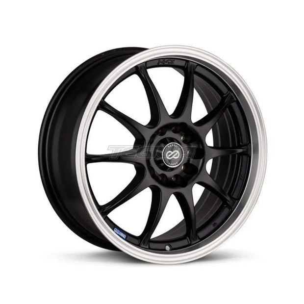 Enkei J10 Alloy Wheel 16x7 ET38 5x108/115 Matt Black Machined Lip 72.62mm CB