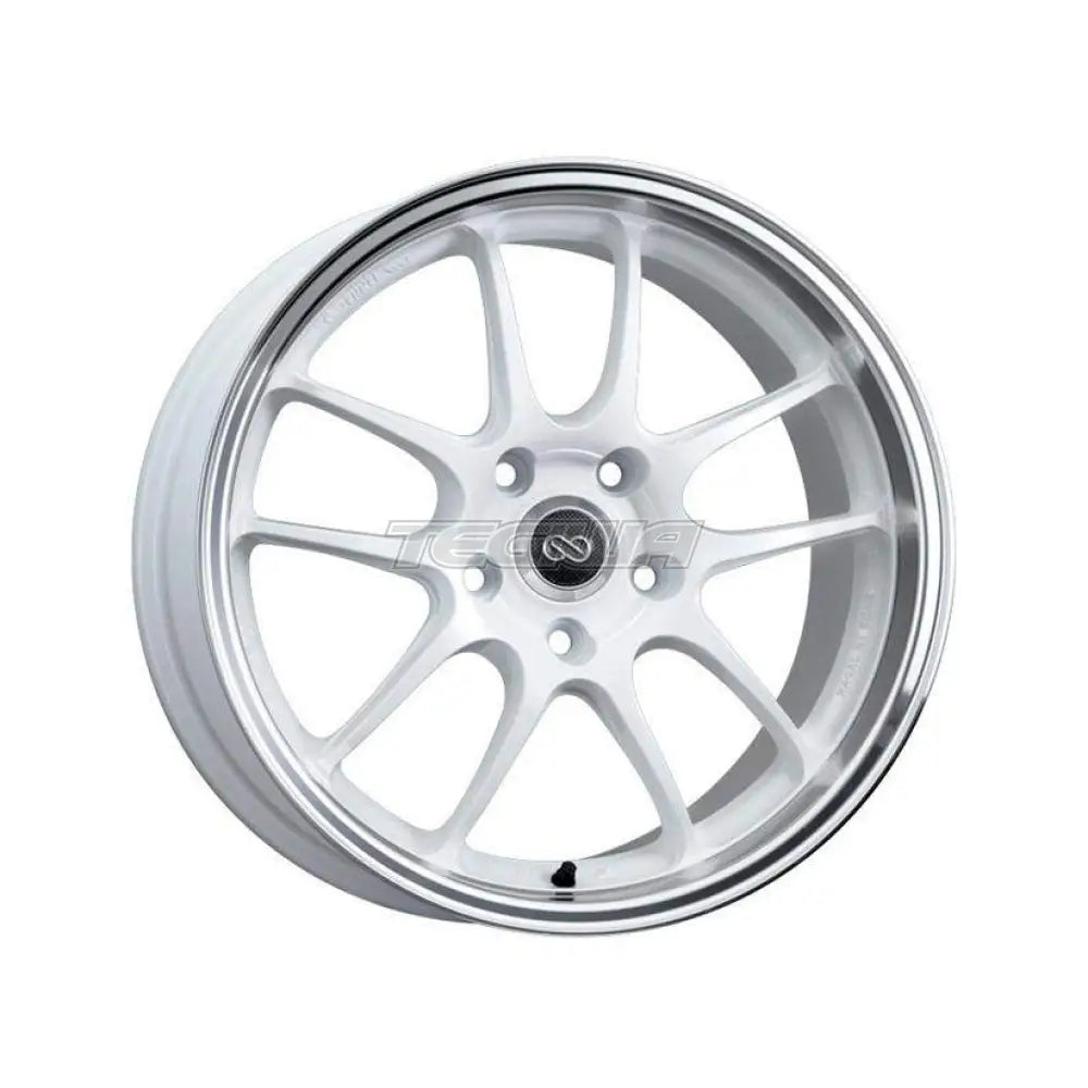 Enkei PF01SS Alloy Wheel 17x8 ET50 5x114.3 White Machined Lip 75mm CB