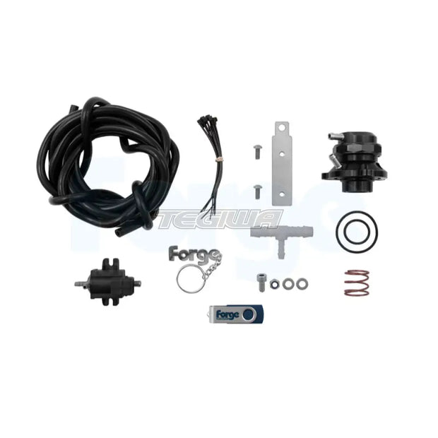 Forge Motorsport Recirculating Valve and Kit Black BMW M235i 14-21