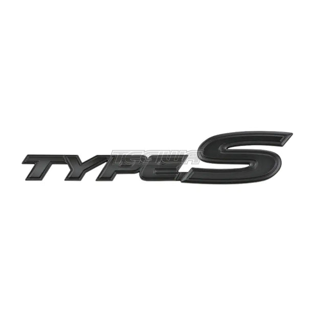 Genuine Honda Black Rear Type S Badge JDM S2000 AP2