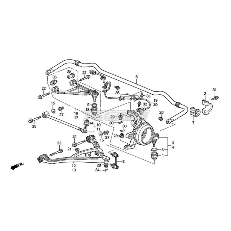 Genuine Honda S2000 Suspension Bolt