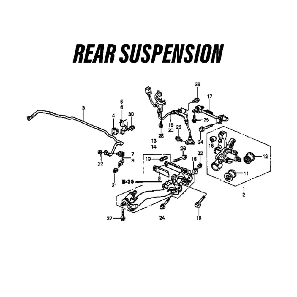 Genuine Honda Suspension Bolt Civic Type R EP3 01-05