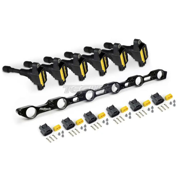 Haltech R35 Coil Bracket Kit for Toyota JZ Includes Bracket Coils Connectors