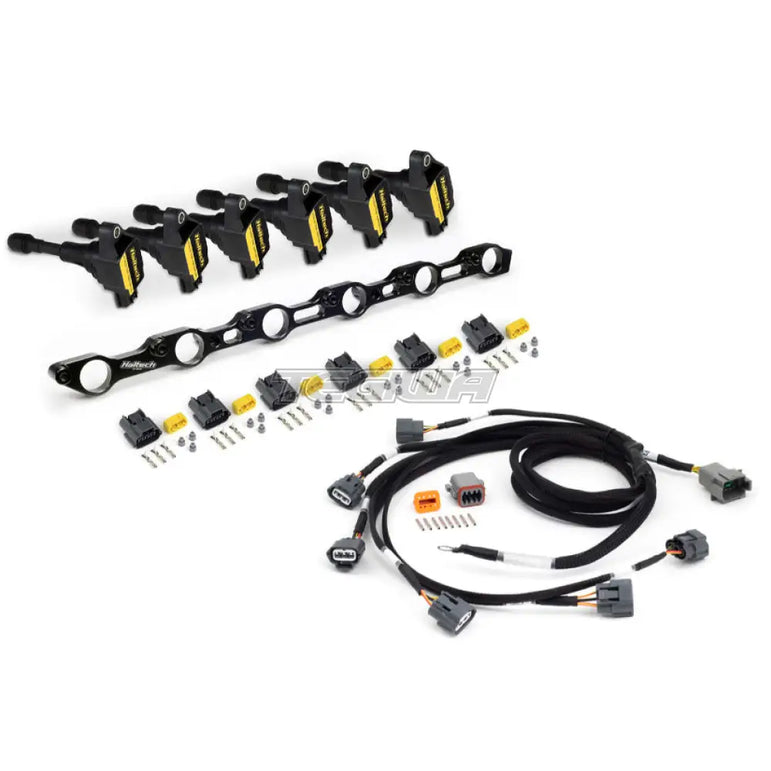 Haltech R35 Coil Conversion Kit for Toyota JZ- Includes Bracket , coils, connectors and harness
