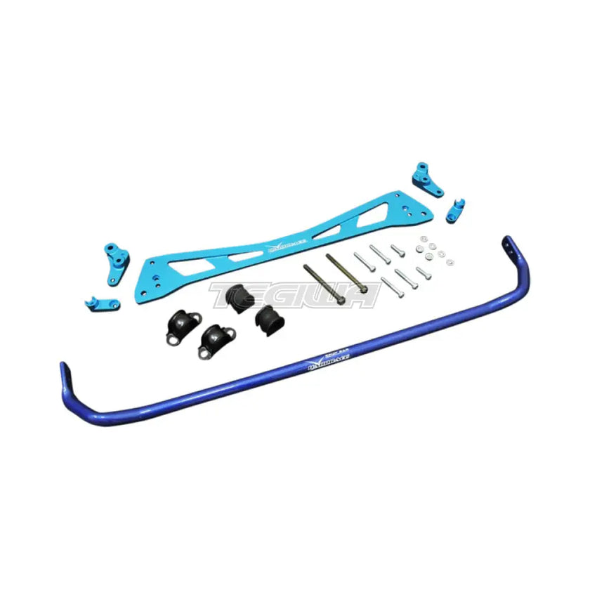Hardrace 25.4mm Rear Anti Roll Bar And Sub Frame Brace 8Pc Set Honda Civic EG Si 92-95