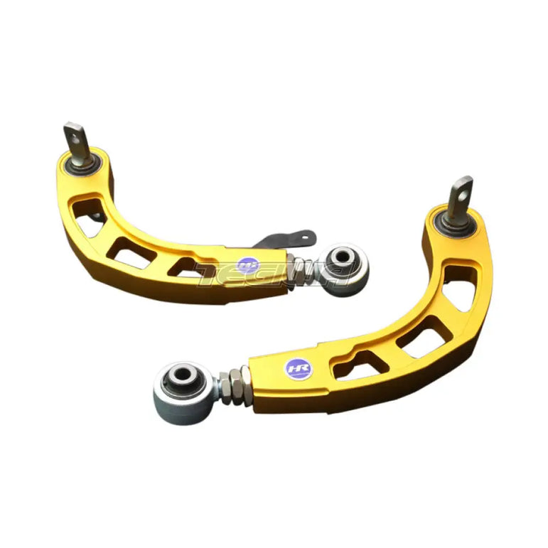 Hardrace Gold Adjustable Rear Camber Kit V2 With Hardened Rubber Bushes 2Pc Set Honda Civic FD Si 06-11
