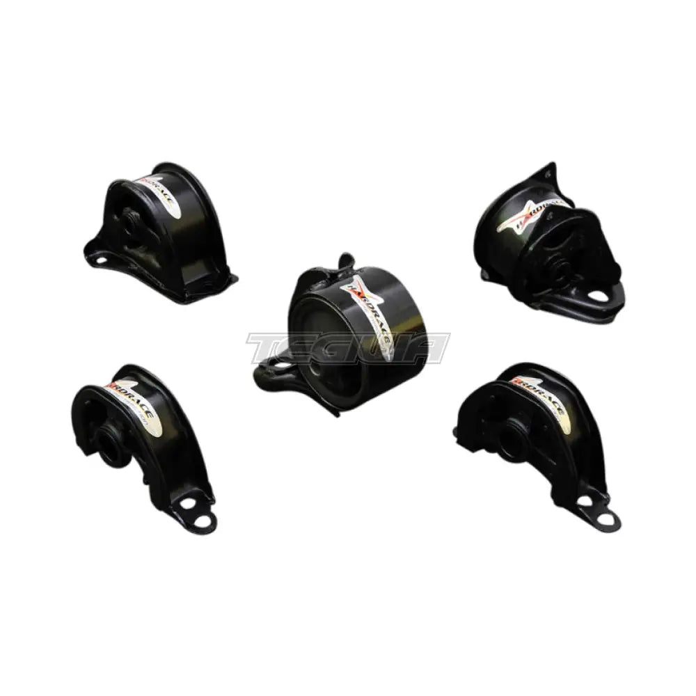 Hardrace Hardened Engine Mounts 5Pc Set MT Honda Civic EG B16A D16Z6 92-96