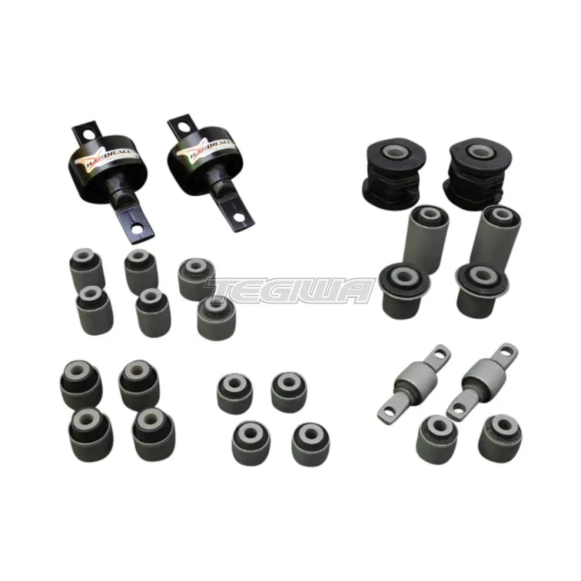 Hardrace Hardened Rubber Complete Arm Bushes 26Pc Set Honda Civic EK JDM 96-00 USDM Si 99-00