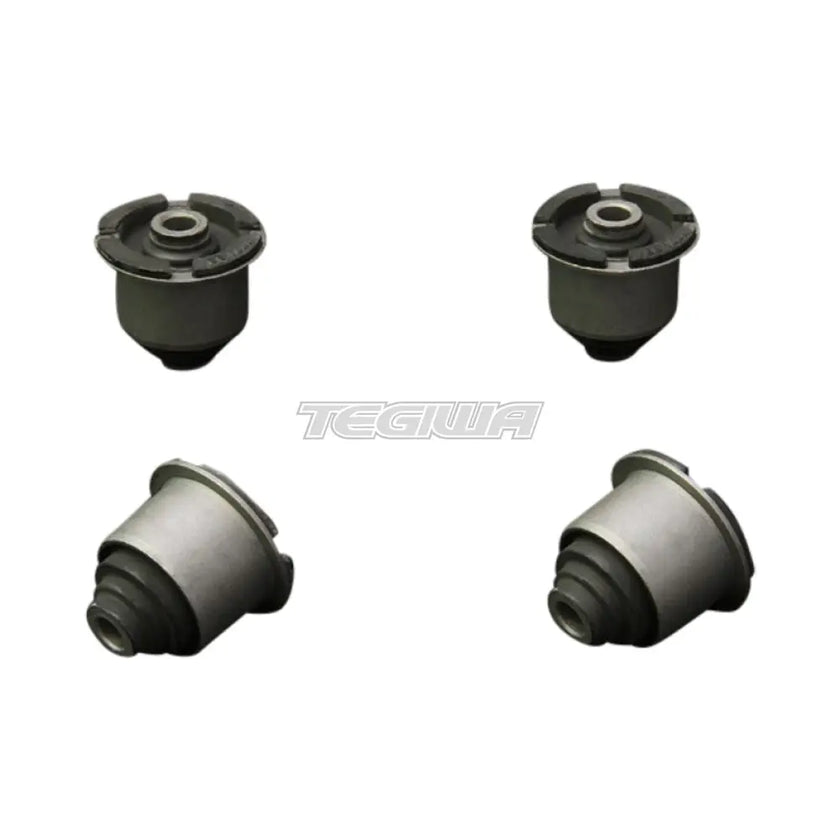 Hardrace Hardened Rubber Front Upper Arm Bushes 4Pc Set Toyota Mark II JZX90 JZX100 92-00