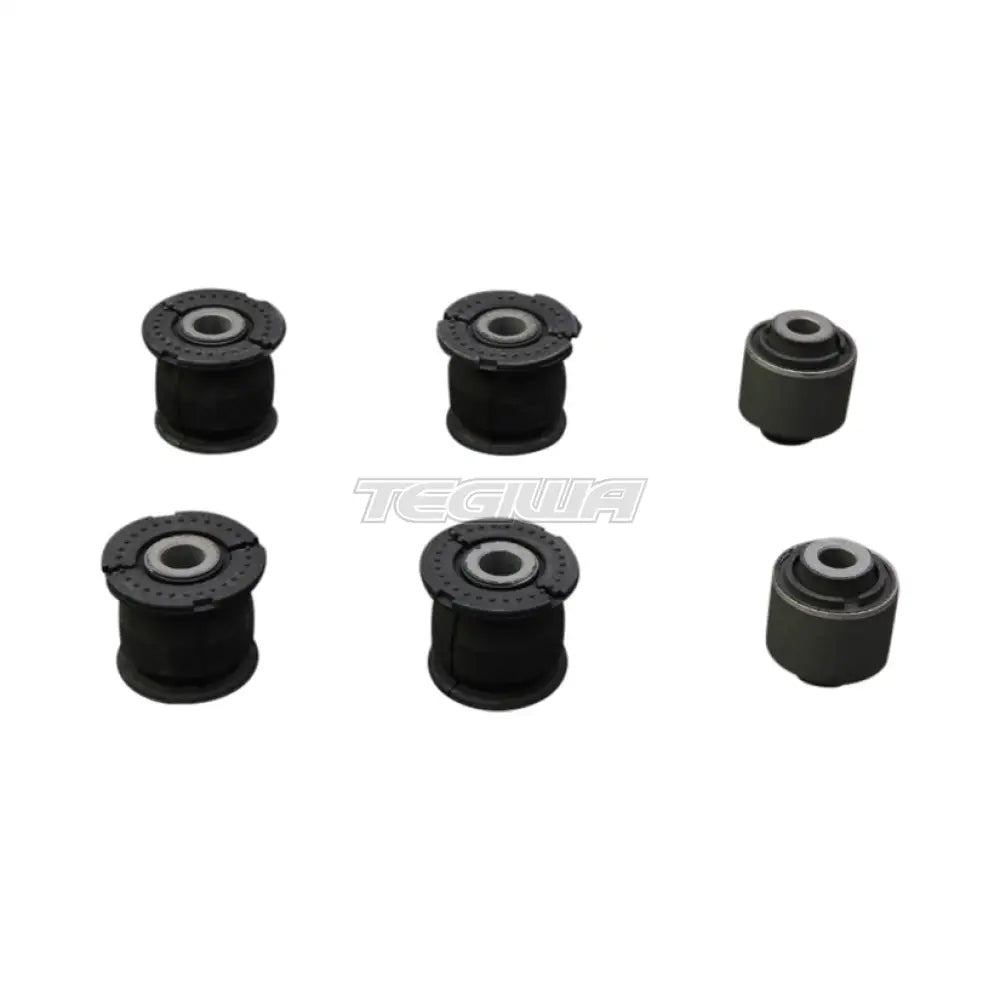 Hardrace Hardened Rubber Rear Knuckle Bushes 6Pc Set Honda Integra DC5 02-06 Civic Type R EP3 01-05