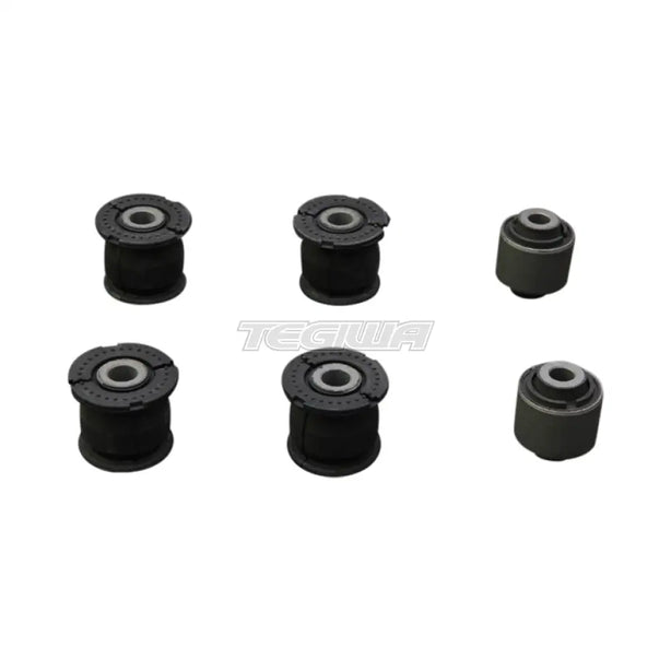 Hardrace Hardened Rubber Rear Knuckle Bushes 6Pc Set Honda Integra DC5 02-06 Civic Type R EP3 01-05
