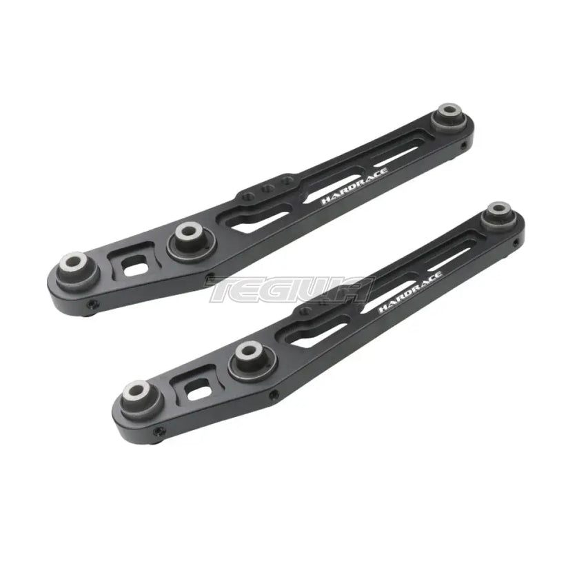 Hardrace Street Series Rear Lower Control Arm 2Pc Set Honda Civic EG/DC2/EF 92-96 Black
