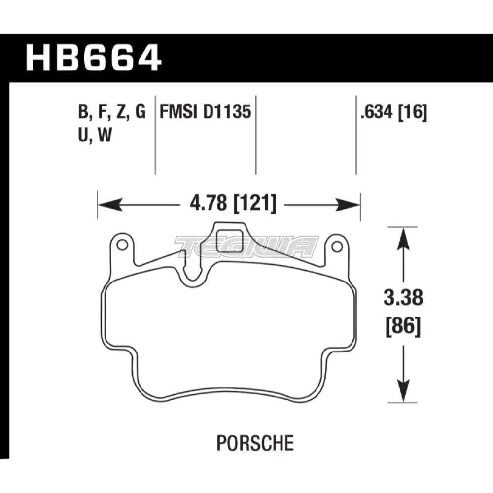 HAWK Performance DTC-60 Motorsports Brake Pads Front - HB664G.634