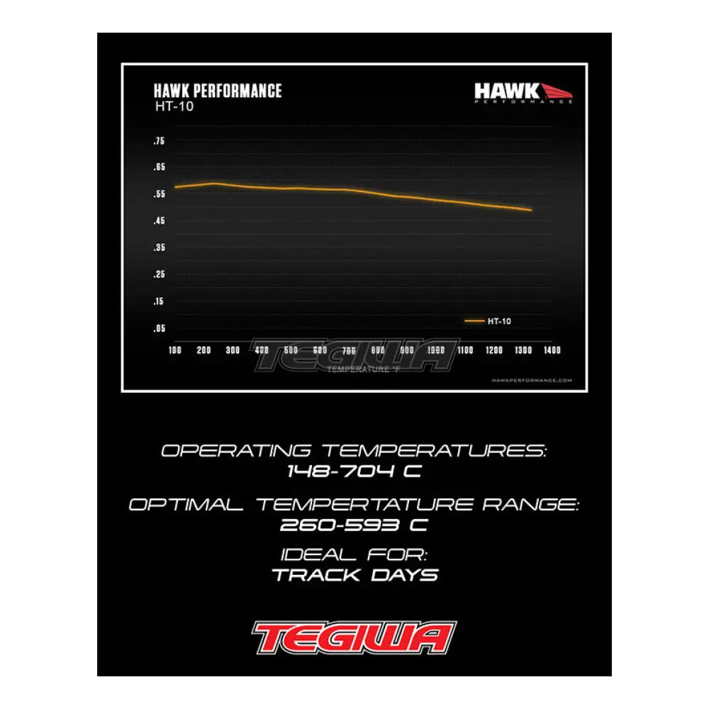 HAWK Performance HT-10 Motorsports Brake Pads Front - HB325S.720
