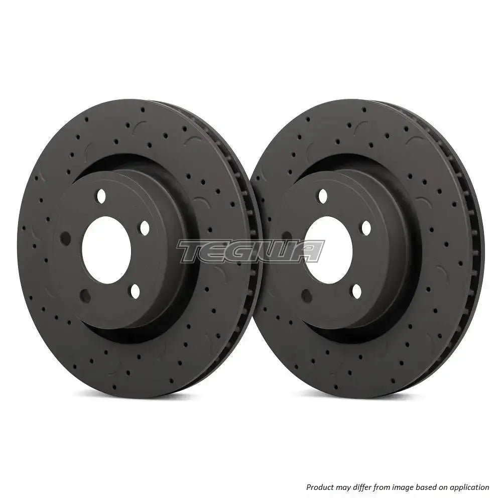 HAWK Performance Talon Slotted & Drilled Brake Discs Rear Mini One 1.4-1.6L 01-06 (ATE Caliper) (Disk Height 44.20mm)