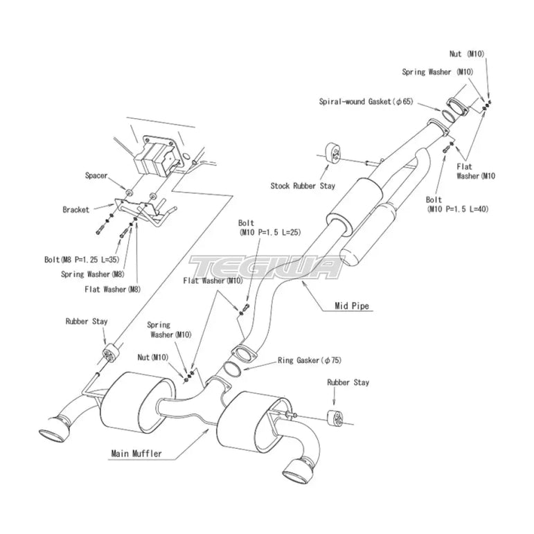 HKS Super Turbo Muffler Urban Matte Edition Exhaust System Toyota GR Yaris 20+
