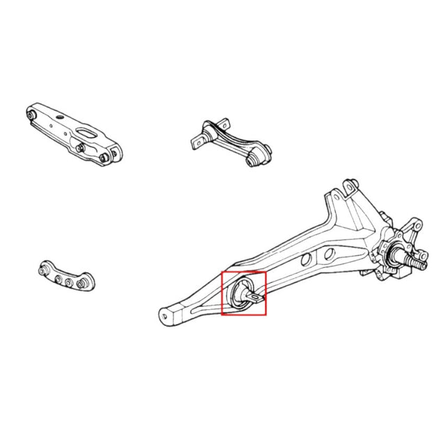Mugen Rear Trailing Arm Hard Bush Set Honda Integra DC2 DB8 95-01