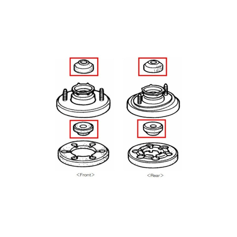 Mugen Hard Bush Rubber Damper Mount Honda Integra DC2 DB8 95-01