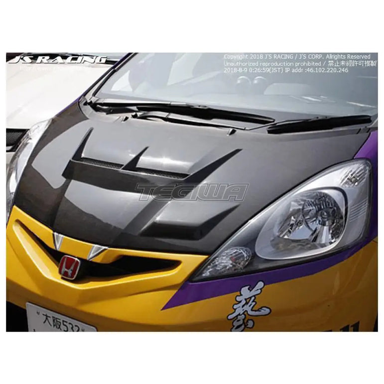 J's Racing Aero Hood Type-S CFRP Honda Fit/Jazz GE6/9