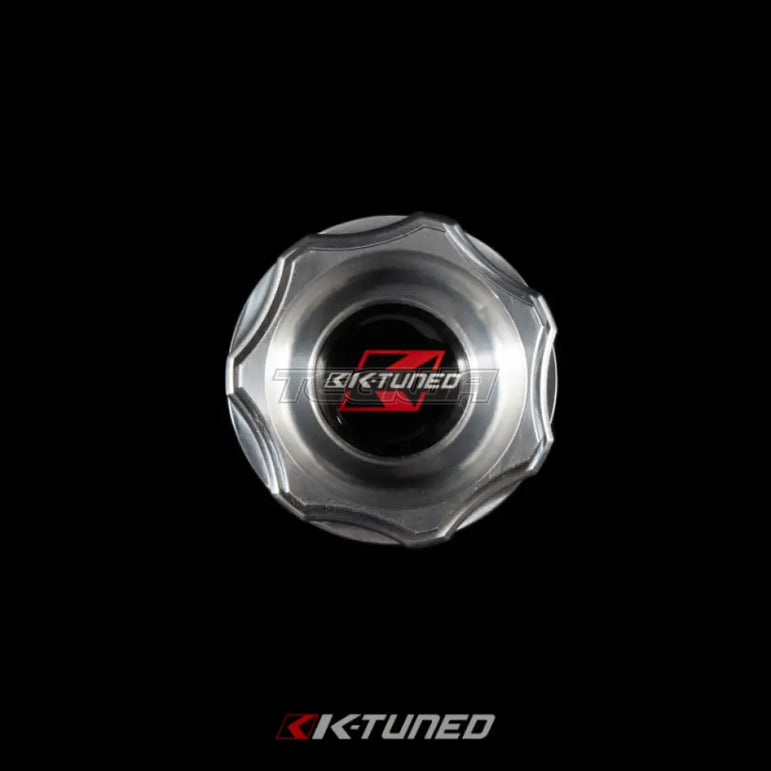 K-Tuned Billet Oil Cap Honda Fitment Raw Engine Bay