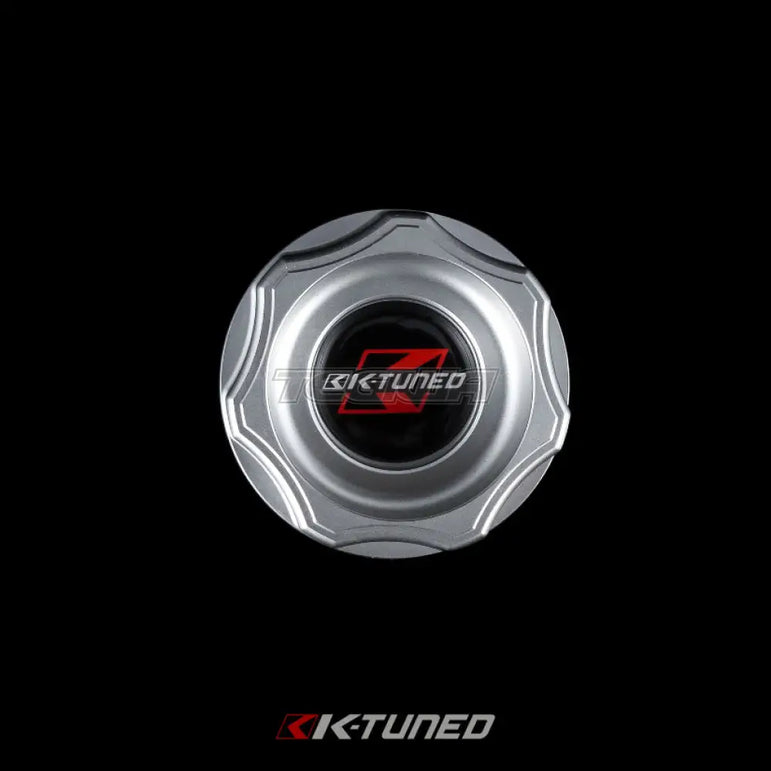 K-Tuned Billet Oil Cap Honda Fitment Silver Engine Bay