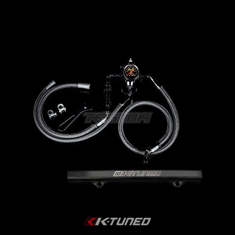 K-Tuned Center Feed Fuel System For K-Swapped Cars Black Fuel Rail Fuel Rails