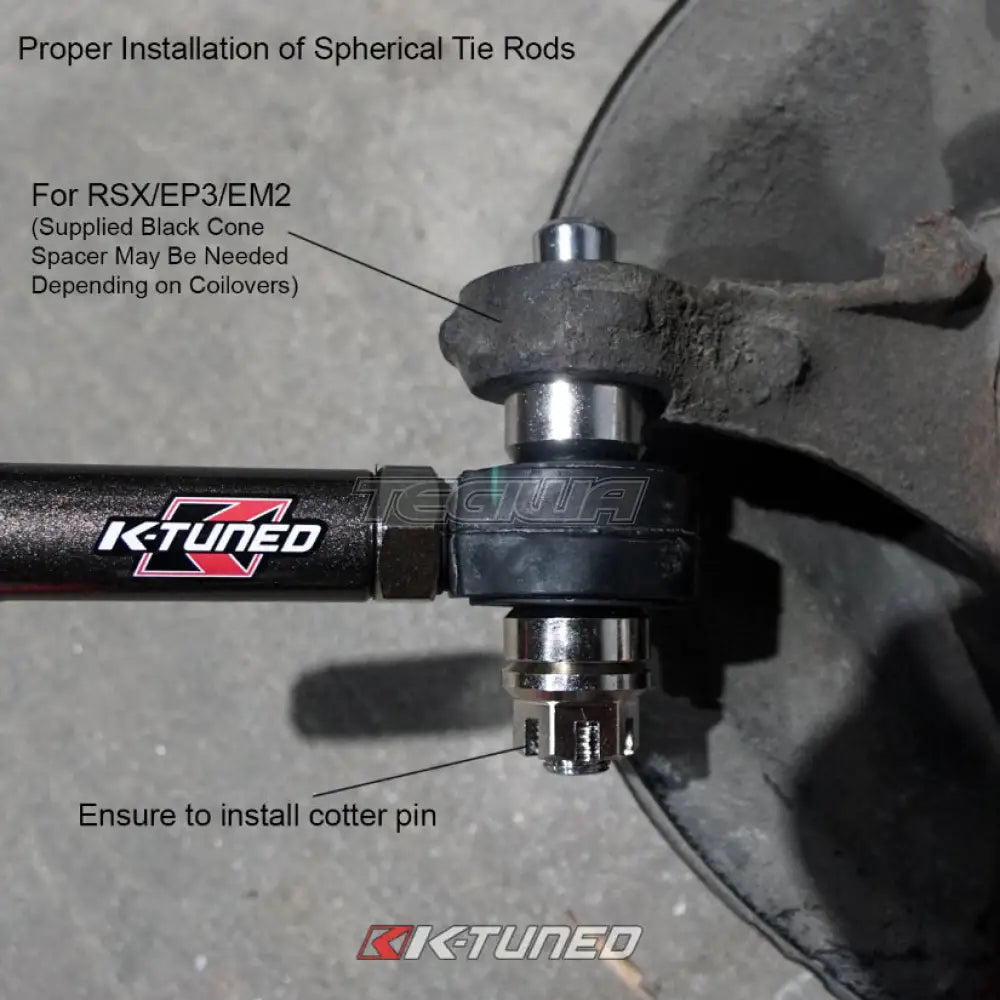 K-Tuned Complete Spherical Tie Rod Set Honda Integra DC5