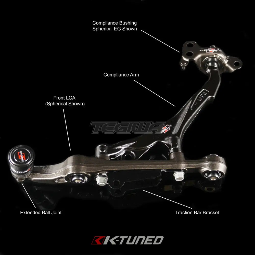 K-Tuned Roll Center Adjusters with Extended Ball Joints Honda Civic EG EK Integra DC2