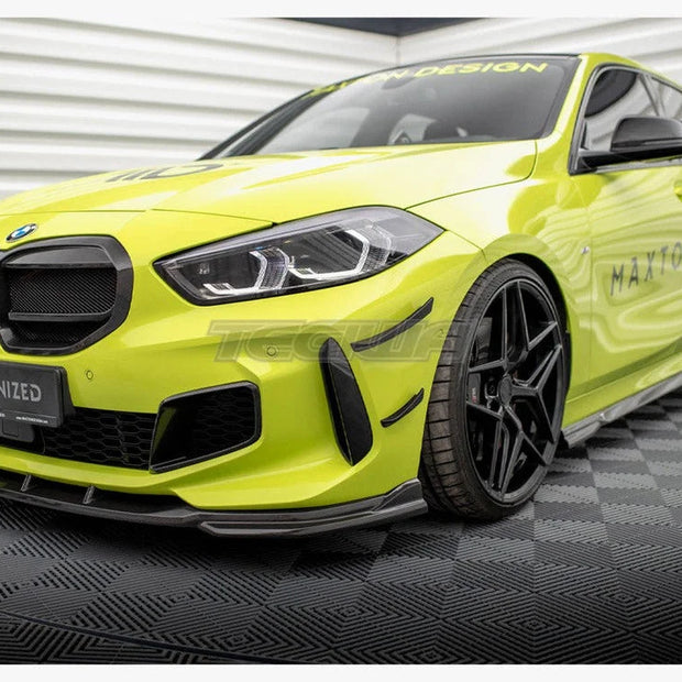 Maxton Design Carbon Fiber Front Bumper Wings Canards BMW 1-Series F40 M-Pack M135i
